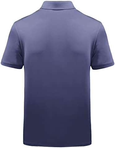 Zity Mens Polo кошули со кратки ракави Влага, летен голф Поло атлетски кошула кошула тенис маица врвови