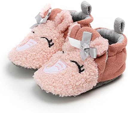 Чевли за цртани филмови со Quese плус кадифено топли голи чизми мода што не се лизга дише за чевли за деца чизми голи чизми бебе