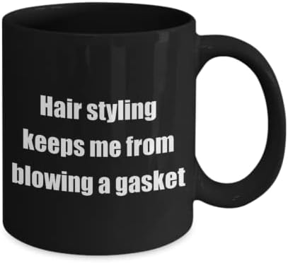 Смешно Хоби За Стилизирање На Косата Класична Кригла За Кафе: стилизирањето На Косата ме спречува. Одличен подарок За Хобисти Црн