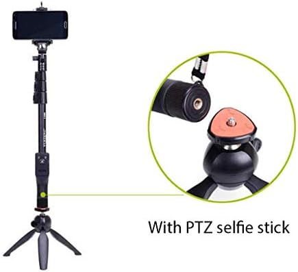 Yfqhdd Selfie Stick Tripod, проширен телефонски селфи стап со вграден далечински и одвојлив мини статив за далечински управувач