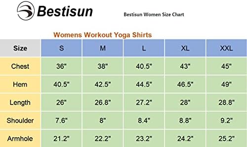 Најдобри тренингот на Bestisun за жени лабави вклопени во резервоарот за тркачки врвови на јога кошули за танцување врвови