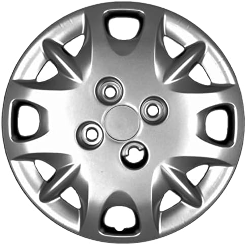 Копри сет од покривка од 4 тркала од 14 инчи сребрен Hubcap Bolt-on Fits Honda Civic