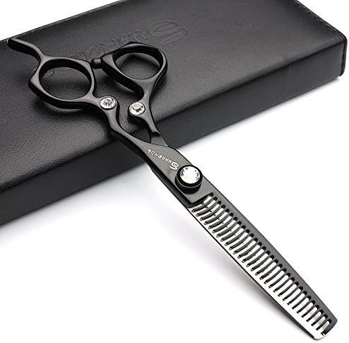 6-инчен стилист за коса Барбер ножици црна три дијаманти 440C ножици за сечење на коса+ножици за слабеење