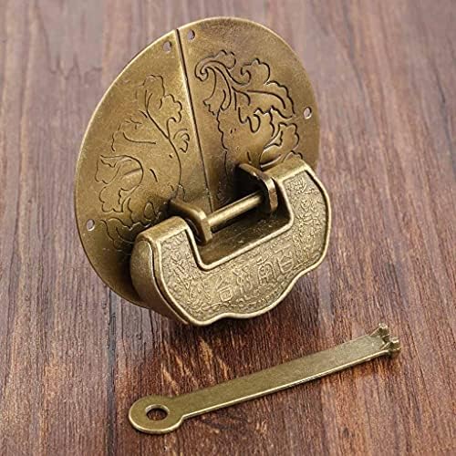 SDGH Антички мебел хардвер постави меч за заклучување на бравата HASP копче Декоративно кинески стар брава за катанец за накит