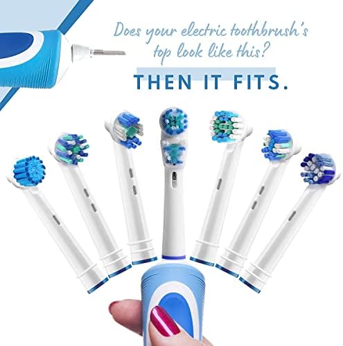Замена на четки за заби за орални б braun, 20 pk професионални електрични четки за заби, глави на четки за полнење за орално-b Pro