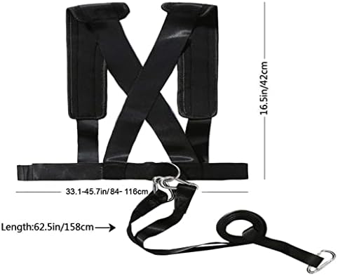 Llly фитнес додатоци за санки за влечење гуми за влечење на фитнес отпор тренинг тренинг прилагодлива лента за рамо на рамото