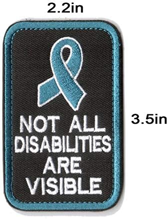 WZT 6PCS Не се видливи сите инвалидитети, услугите за услуги не ја прават мојата работа не за вашата забава, медицинско предупредување,