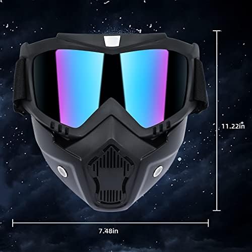 FXT работи маска, заштитна целосна маска за лице со очила за CS, Cosplay, забава, игра за стрелање и велосипедизам