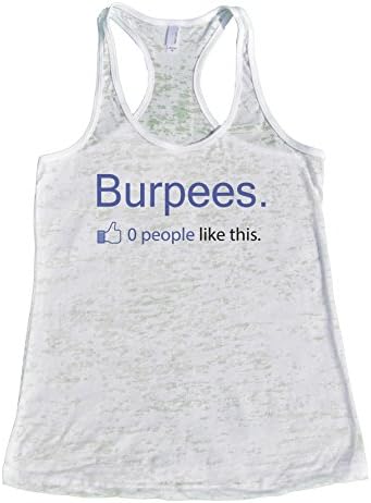 Смешни женски резервоар за вежбање на врвови - Бурпи 0 луѓе како ова - Трендовски кошули за исцрпување на авторски права