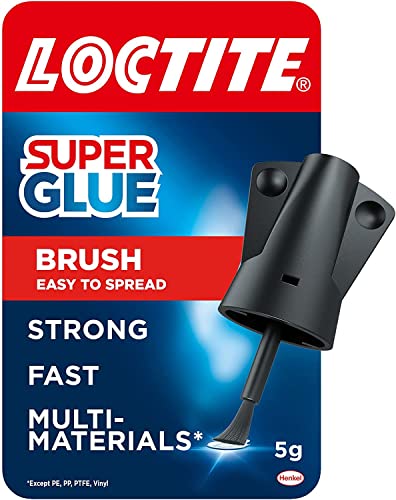 Комплет за супер лепак на Loctite, Superglue со четка за апликатор, брзо сушење чист лепак за метал, пластика и повеќе, силен лепак