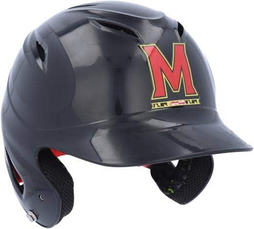 Тимот На Мериленд Терапинс - Издаде Црн Шлем Под Оклоп Од Програмата За Бејзбол-Големина 6 3/4-Програми За Колеџ