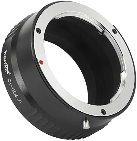 Адаптер за монтирање на леќи Haoge за Contax Yashica c/y Cy леќи до Canon RF Mount R5 R6 без огледало камера, како што е Canon EOS R