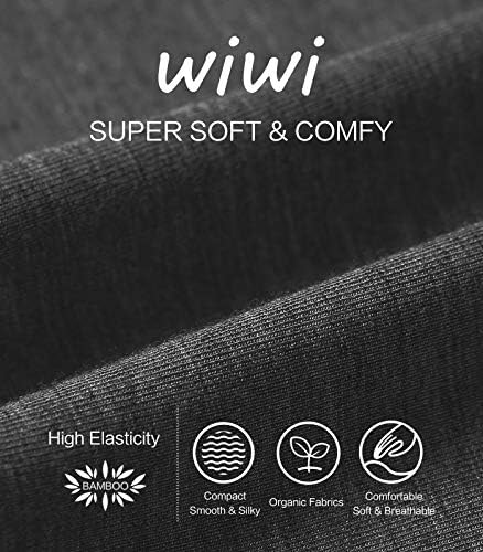 Wiwi Ultra мека бамбус долна облека за жени Термички долги nsонс поставува лесен основен слој на горните панталони пижами поставени S-3x