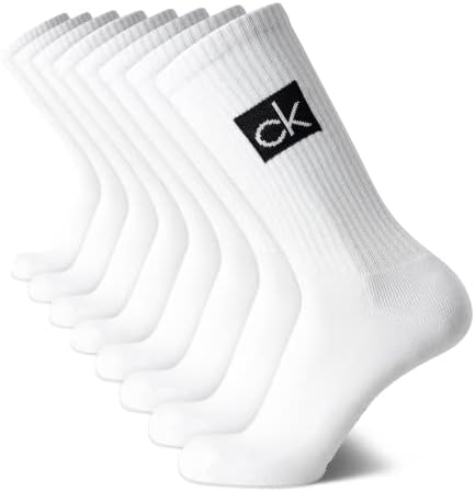 Атлетски чорапи на Калвин Клајн - лесни чорапи со екипаж на екипажот со лесен памук