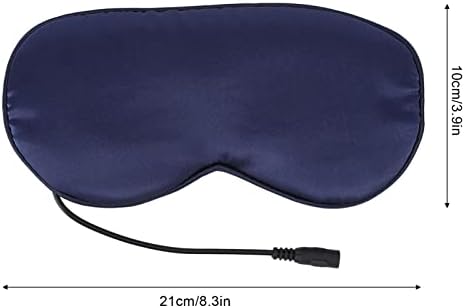 USB око, темно сина стрес олеснување од свила загреана кожа пријателска за спиење за спиење