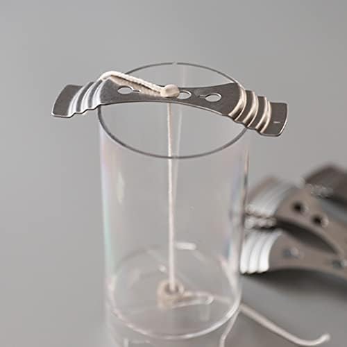 Уред за центрирање на свеќи од светло метал од Ериккс 21 парчиња ， држач за фитили на свеќа за правење свеќи