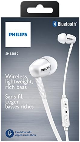 Филипс SHB5850WT/27 Безжични Bluetooth Слушалки, Бело
