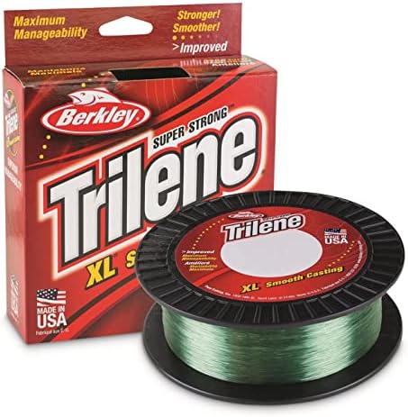 Berkley Trilene® XL®, Green-Vis Green, 12lb | 5,4 кг, 1000yd | Риболов линија на монофиламент од 914м, погодна за средини на слатководни