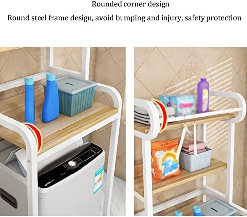 Рамки за складирање на мијалник BKGDO, кои стојат за над тоалет, полици за вашини, лавици за складирање за вашини за тапан, полици за