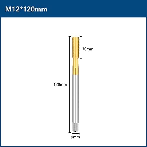 Mountain Men Auger Bit Machine Thrap Tap HSS права флејта завртки со завртки 90-150 долги метрички приклучок Допрете M2- M12 за метални алатки