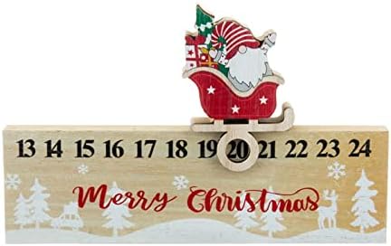 Божиќни Украси Божиќен Месец Одбројување Декорација Дрвена Нова Година Одбројување Календар Декорација Божиќна Топка Украс