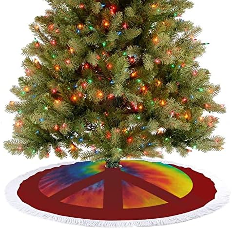 Вратоврска Боја Лого На Мирот Подлога За Новогодишна Елка Здолниште База На Дрво Покријте Со Реси за Празнична Забава Божиќна Декорација