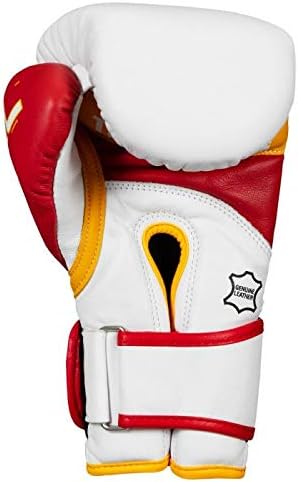 Наслов на боксерски гел светски V2T торбички нараквици, бело/црвено/злато, среден