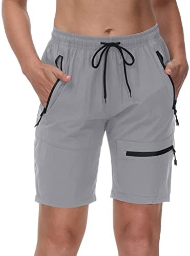 Декпро -женски пешачки шорцеви за пешачење со лесни суви атлетски шорцеви UPF 50+ шорцеви за рекреација на отворено за жени