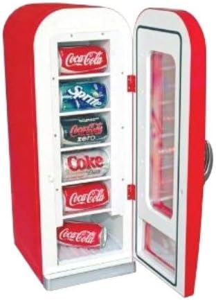 Frigidaire EFMIS045-црвена ретро совршена за канцеларија, соби во домови, бар или дома, мини фрижидер 10 може да се продава сода машина, црвена
