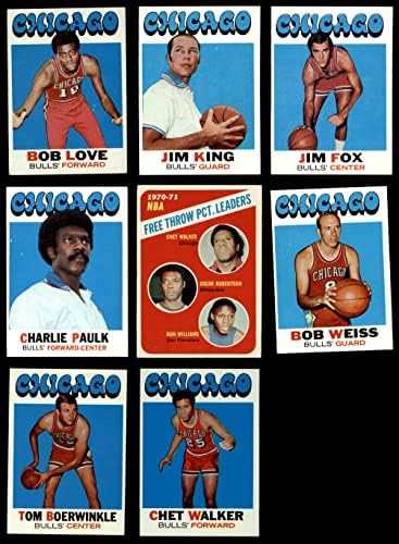 1971-72 Топс Чикаго Булс Тимот Постави ЧИКАГО БУЛС ЕКС Булс