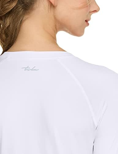 TSLA 1 или 3 пакуваат кошула за компресија за компресија на жени, ладно суво вклопување врвови за вежбање со долг ракав, салата за атлетски