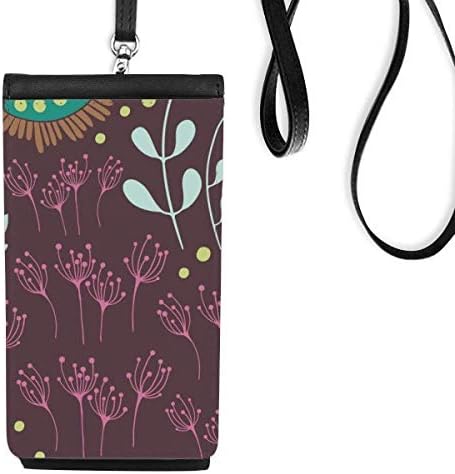 Темна цветна боја Телефонска чанта чанта што виси мобилна торбичка црн џеб