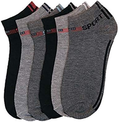 6 пар солидни спортски глуждови Чорапови на екипа на Унисекс екипа на САД, знаме Спандкс Планини 9-11