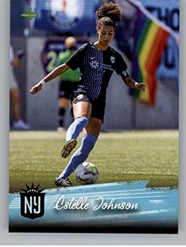 2021 Parkside Premier Edition NWSL 112 Estelle Johnson NJ/NY Gotham Foots Trading Card