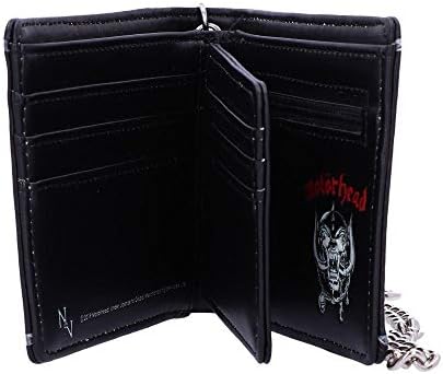 Nemesis сега официјално лиценциран Ace Motorhead Ace of Spades Warpig Snaggletooth паричник, црна, 11 см