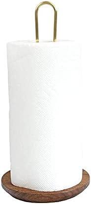 Омонс лавици за пешкири цврсто дрво бакарна хартиена хартиена решетка за кујнски ресторан тродимензионален држач за ролни/големи