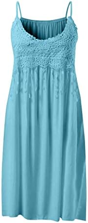 Летните фустани на Зефотим за жени 2023 без ракави ленти од шпагети, случајно цветно печатење лабава вклопена маица фустан