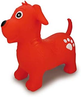 Џамара 460454-Живо Животинско Куче Црвено Со Пумпа-Промовира Рамнотежа И Моторни Вештини, Животински Уши Како Поддршка, Робусна,
