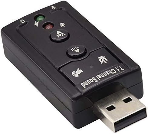 hi-Speed USB 2.0 7.1-Канален ВИРТУЕЛЕН USB 3D СТЕРЕО Аудио Адаптер Надворешна Звучна Картичка Со 3.5 mm Аудио И Микрофонски Порти, Внатрешен