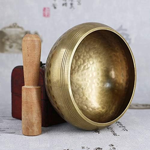 UXZDX Тибетски будистички чинија за пеење Буда звук сад музички инструмент за медитација со декорација на домашна јога дома