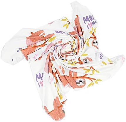 QTeclor Новороденче прием на лента за ќебе со сет - Унисекс меко бебе за девојче момче подароци