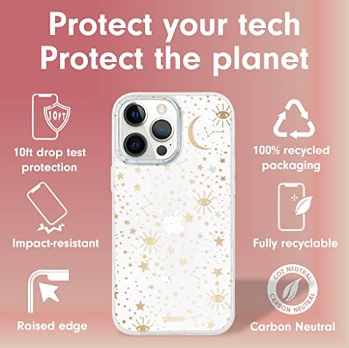 Sonix Случај за iPhone 14 Pro | 10ft Капка Тестирани | Јасна Заштитна Кутија За Жени | Космички Ѕвезди