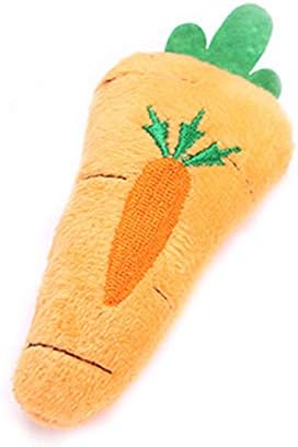Zhenleisier Pet Toys, Pet Pet Cat Mitten Cute Carrot Aneinapple Phompple Plush Doll Catnip Mollip Interactive Cature Caw Caw Carrot