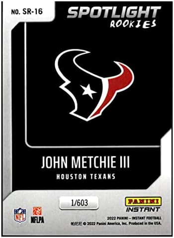 Metон Метчи III RC 2022 Panini Instant Spotlight Rookie /603BW16 NM+ -MT+ NFL Football Texans