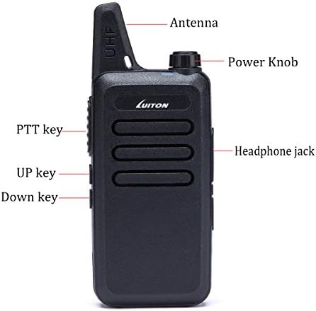 Luiton Mini Kids Walkie Talkies со микро USB полнење LT-316 UHF на два пати радио