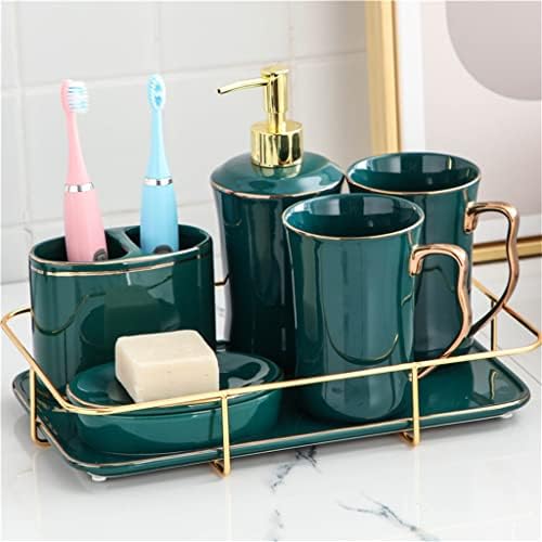 Бања за бања Wykdd ги снабдува керамички четкање чаша за миење садови чаша чаша бања двојка заби чаша