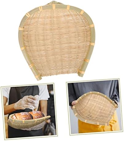 Jardwe bamboo прашина рамна отпадоци за складирање на чајната кујна за складирање ткаени корпи за складирање леб ролна корпа овошје