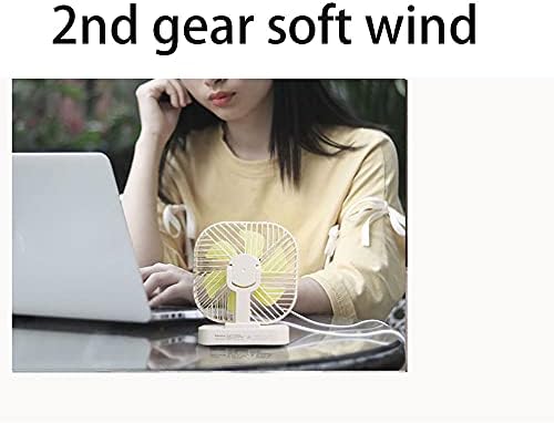 Мини Вентилатор, Пренослив Вентилатор за Биро, USB Мал Вентилатор, Вертикален Циркулатор За Воздух, 3-Брзински Вентилатор За Полнење