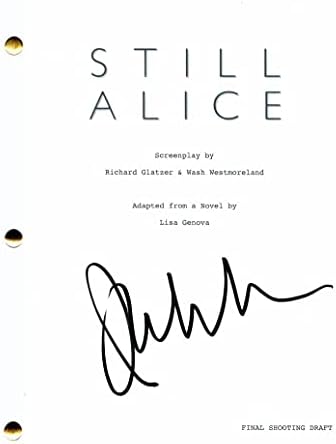 Ianулијана Мур потпиша автограм сè уште Алис целосна филмска скрипта - Победничка улога на Оскар, многу ретка - Ханибал, Буги Ноќ,