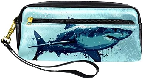 Arестока подводна ајкула за молив со молив за монки, тинејџерски држач за канцелариски држачи, сочинуваат торбичка за тоалети од торбичка за